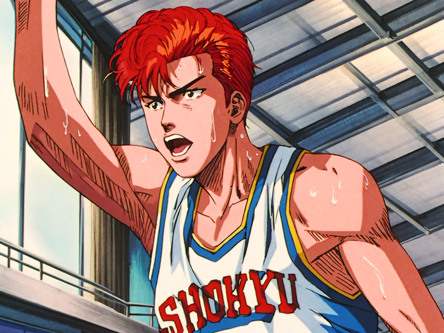 01690-3646100287-guanlangaoshou, daqiutexie, 1boy, male focus, basketball uniform, solo, sweat, basketball, red hair, sportswear, open mouth, cle.png